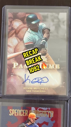 📦 Break #1092 Recap — 4 Boxes of 2025 Topps Update 1 Crusade Baseball Hobby Box This break brought variety, value, and some great team hits across two hot baseball products! ⸻ 🔥 Break Highlights: \t•\t✍️ 2 On-Card Autographs — Both for the Giants! Giants came out swinging with a pair of inked hits! \t•\t🧵 1 Memorabilia Card — Cubs Hit the Threads! A nice relic pull added some texture to the break. \t•\t💎 Great Mix of Rookies, Parallels, and Inserts Topps Update delivered its signature rookie
