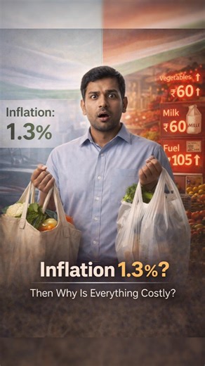 Inflation Just 1.3%? Then Why Does Everything Feel Expensive? #InflationIndia #IndianEconomy #rbi