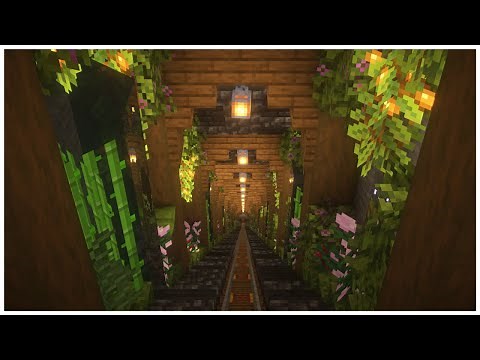 【Minecraft】Builging a Stairs and underground passage leading to the branch mining site #8