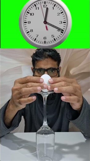 Impossible Egg Balance Trick 🤯 #magicshorts #funny