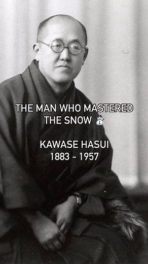JPNSTUDIO Japanese art on Instagram: "The man who mastered the snow ⛄️ Kawase Hasui 1883 - 1957 Kawase Hasui was a Japanese artist who was one of 20th century Japan’s most important and prolific printmakers. He was a prominent designer of the shin-hanga movement. You can learn more about Japanese art & culture with our newsletter or find prints on our website, link in bio 🔗 Check out @jpnstudio2023 for more beautiful Japanese art 🏯🎋"