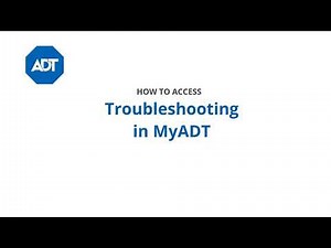 How to access Troubleshooting and Help information in MyADT