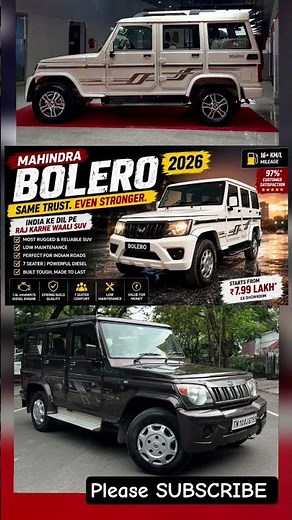 Mahindra Bolero 2026 🔥 India Ki Sabse Reliable SUV? Full Review!