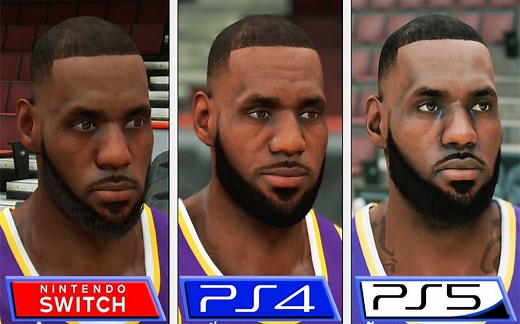 《NBA2K22》 Switch vs PS4 vs PS5 游戏画面对比+帧数对比 4K 60帧视频