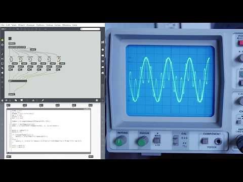 Max for Live patch: Nyquist-Shannon 0.1 (sampling rate / aliasing demonstration)