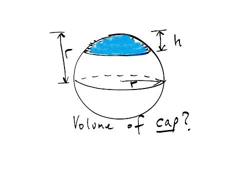 Volume of Cap of a Sphere