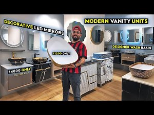 Decorative #ledbathroommirror #vanitywashbasin | Starting ₹1200 Only | #sanitaryware #bathroomdecor