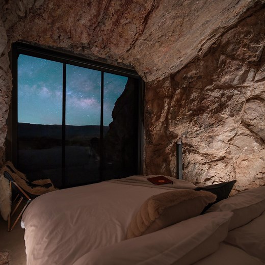 🌟 The MOST unique getaway in all of Texas! Step into a world of wonder and enchantment with our unforgettable cave hotel rooms🕯️🏰 Located near Big Bend National Park, our caves offer a truly one-of-a-kind experience and have all the amenities of a big city hotel 🛏️💻🚿 | The Summit at Big Bend