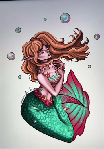15-Hour Mermaid Drawing: A Fantasy Art Journey
