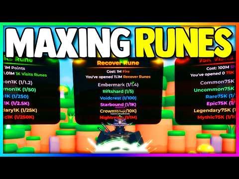 MAXING RUNES in Roblox Ascension Incremental...