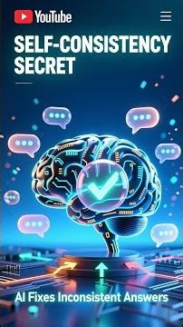 This AI Trick Fixes Inconsistent Answers (Self-Consistency Secret) #Shorts