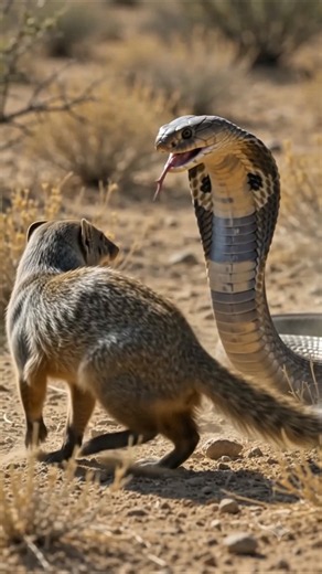 🐍⚔️ Snake vs Mongoose – The Ultimate Battle! #animals #facts
