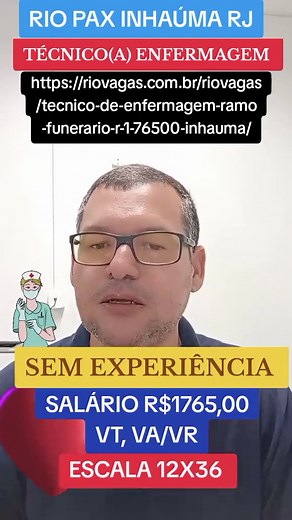 Vagas para Técnico(a) de Enfermagem em Inhaúma