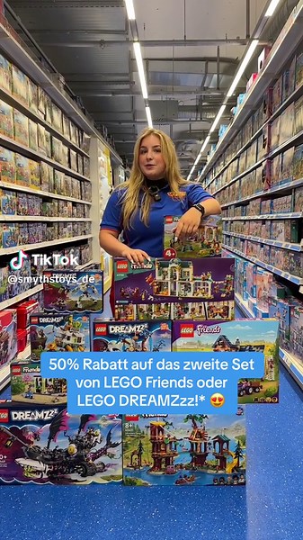 50% Rabatt auf das zweite Set von LEGO Friends oder LEGO DREAMZzz!