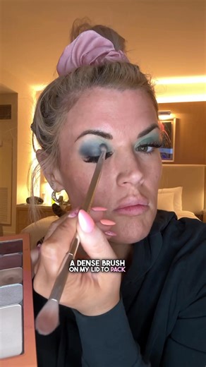 64K views · 1.7K reactions | Brought the heat with this icy glam for the Fire & Ice Dance Party at the @cheerchoiceawards in Las Vegas! Frozen tones and makeup that melts into my skin—not off my face for all night wear! 冀 Comment MATCH to get your custom shades in my cream makeup! Text my business line anytime at 844-609-2992  #glam #makeup #creammakeup #eyeshadow | Mackenzie Fultz | Facebook