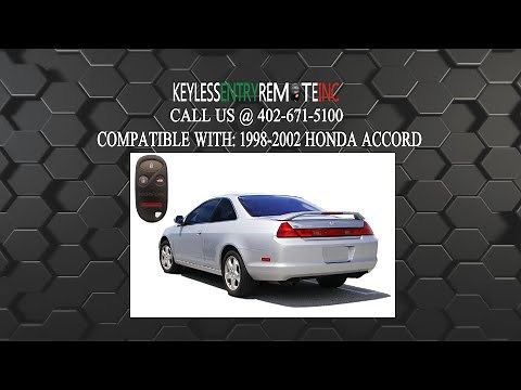 How To Replace A 1998 - 2002 Honda Accord Key Fob Battery FCC ID KOBUTAH2T