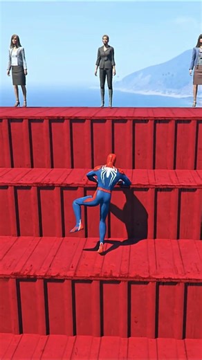 Spider-Man Ragdoll vs GTA 5 Physics 😂 Insane Falls, Crashes & Funny Moments! ep.5 #shorts