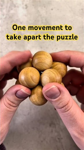 One move to take apart.. impossible to put back together #puzzles #challenge