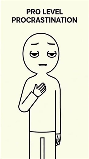 This Is How Pro Procrastinators Think 😭 | Stickman funny animation. #shorts