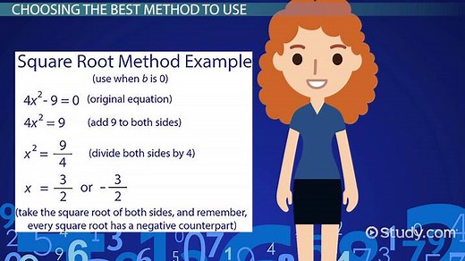 Methods to Solve Quadratic Equations | Types & Examples