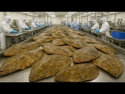 Inside Fish Processing Plant – Mackerel Can Factory & Flounder Cutting Line