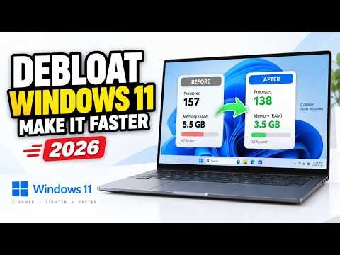 How to Debloat Windows 11 & Make It Faster in 2026