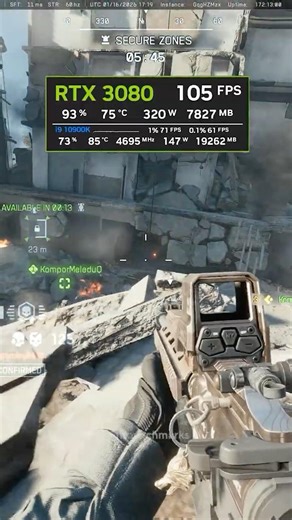 Battlefield 6 Redsec on RTX 3080 at 1440p Low with DLSS 4.5 🔥