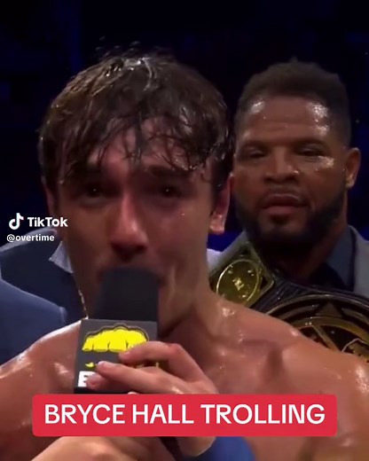 Legendary. @Bryce Hall @Overtime Boxing (via bareknucklefc)