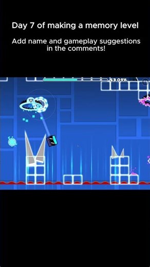 (Day 7) Making a Geometry Dash Memory Level!