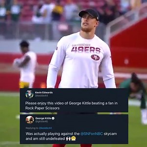 That sounds like a challenge... Sign us up for a rematch. 😏 🎥: keddie44/Twitter, NFL | Sunday Night Football on NBC