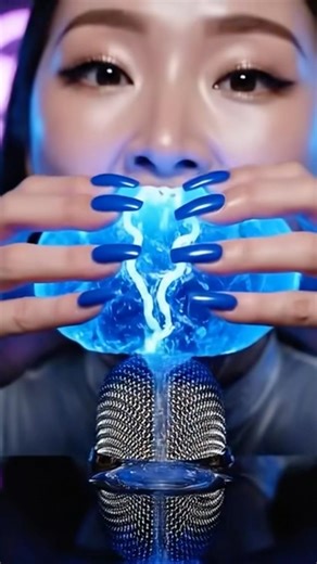 Blue crystal crunch slurp asmr…