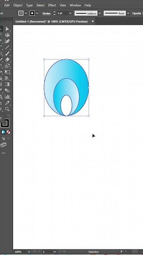 "Create Stunning Abstract Gradient Flower Design in Adobe Illustrator | Tutorial#shorts