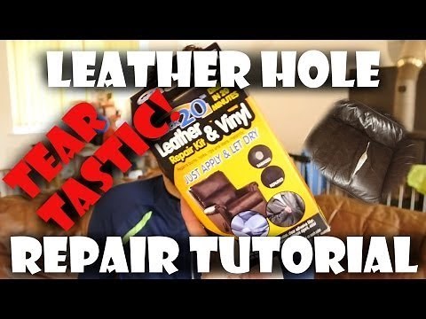 Quick 20 Leather Sofa Tear and Hole Repair Tutorial