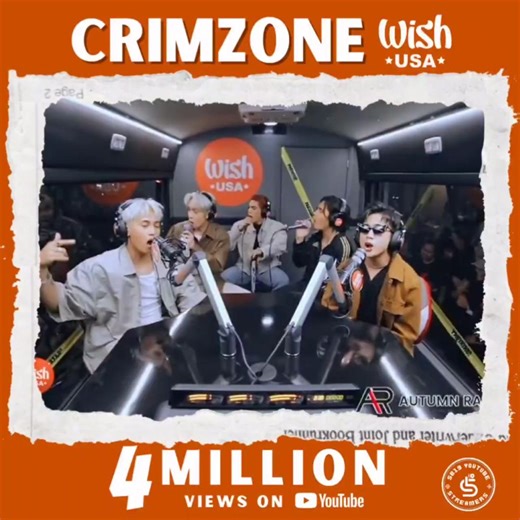 8.8K views · 683 reactions | Gun! Now we run, We go hard like we'll lose none  Crimzone LIVE on the Wish USA just crossed 4M views! A'TIN, you made this happen. Keep streaming and let crimson drip!❤️‍喝 @SB19Official #SB19 | SB19 YouTube Streamers | Facebook