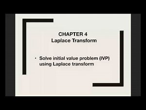 LAPLACE TRANSFORM: Solve initial value problem (IVP) using Laplace transform
