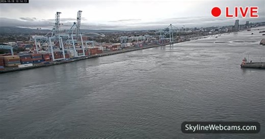 【LIVE】 Webcam en direct Port de Dublin | SkylineWebcams