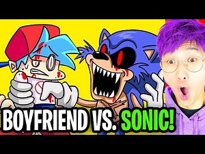 FRIDAY NIGHT FUNKIN BOYFRIEND vs SONIC.EXE!? (LANKYBOX REACTION! *SHOCKING!*)