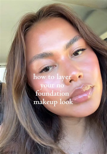 step by step of my no foundation makeup look and yes I went a bit crazy with my bronzer I know 😭 #stepbystepmakeup #nofoundationmakeup #howtolayeryourmakeup
