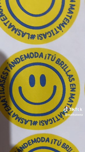 Stickers de matemáticas para motivar a los alumnos