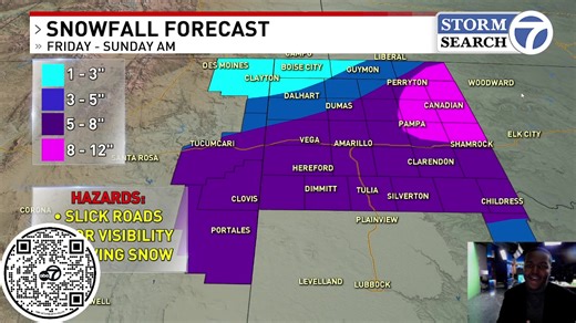 A cold front is coasting through the area bringing arctic air and dangerous wind chills as we await our storm system set to bring snow, freezing rain and sleet to the area this weekend. | ABC 7 Amarillo