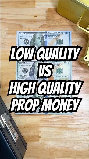 Spot the difference! 🎬💰 Not all prop money is created equal—see how high-quality bills stand out.