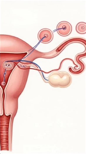 Menstrual Cycle in 3D Animation l sss #animation #fertlization #anatomy #shortvideo