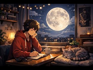 Night Room 🌙 Lofi Hip Hop for Late Night Study, Relax & Sleep