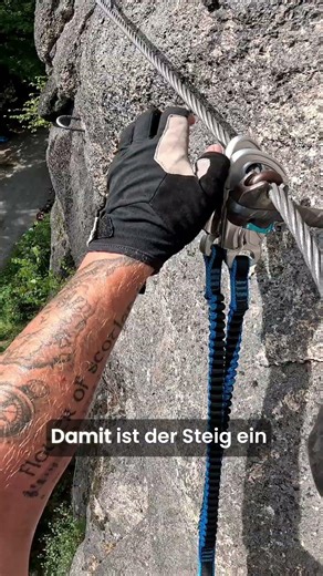 Klettersteig mit Hängebrücke und Steilwand #klettersteig #erzgebirge #sachsen #wandern