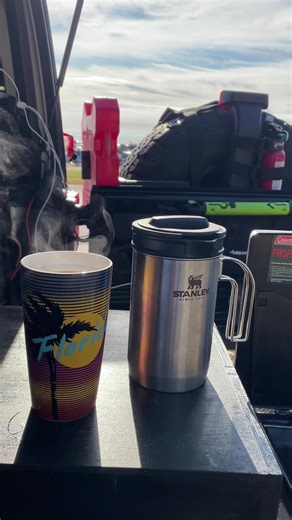 Early morning coffee at the Southeast Adventure Vehicle Expo #overlanding #offroad4x4 #offroadinglife #overland