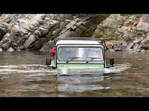 1/10 Scale RC Car : 2015 Land Rover Defender(D90) Pickup Off-road Driving(RC4WD Gelande II) #9.