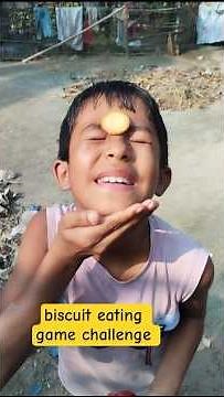 Biscuit Eating Game Challenge 😋 | Funny Food Competition with Friends #shorts