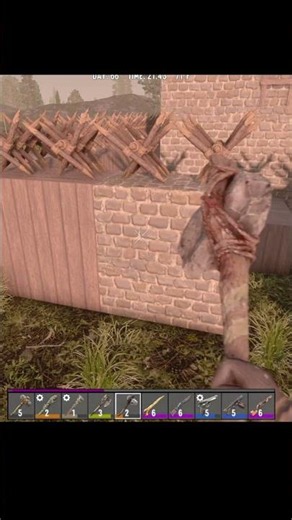 🧱 Wood Block Ko Kaise Upgrade Kare? 😱🔨 | 7 Days to Die #shorts