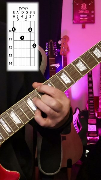 Dmaj9 voicings 8 fo 10
