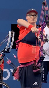 Jodie Grinham competes (and wins gold) while pregnant at Paris 2024 🏹 #Paralympics | Paralympic Games